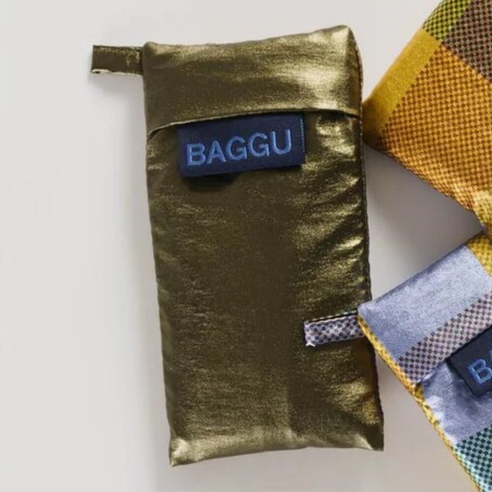 NWOT Wine Baggu - Brass Metallic (Warm Metallics)
